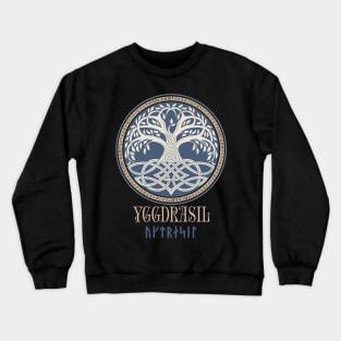 Norse Viking Tree of Life Pagan Yggdrasil Mythology Crewneck Sweatshirt